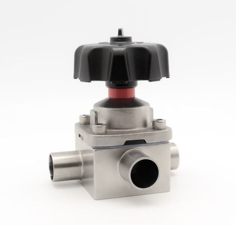PTFE Lined A216 Gr. Wcb 3 Way Diaphragm Valve in Malaysia